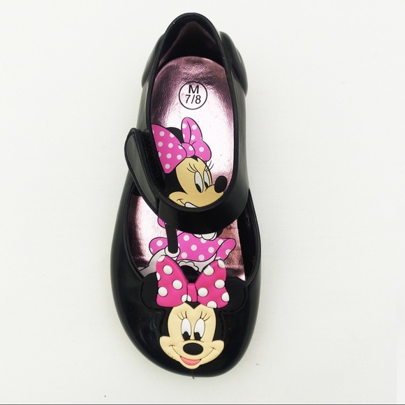 Disney Other - Toddler Girls Minnie Mouse Jelly Mary Janes NWT